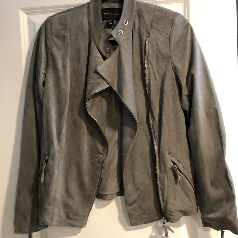 Brand new gray Suede Jacket